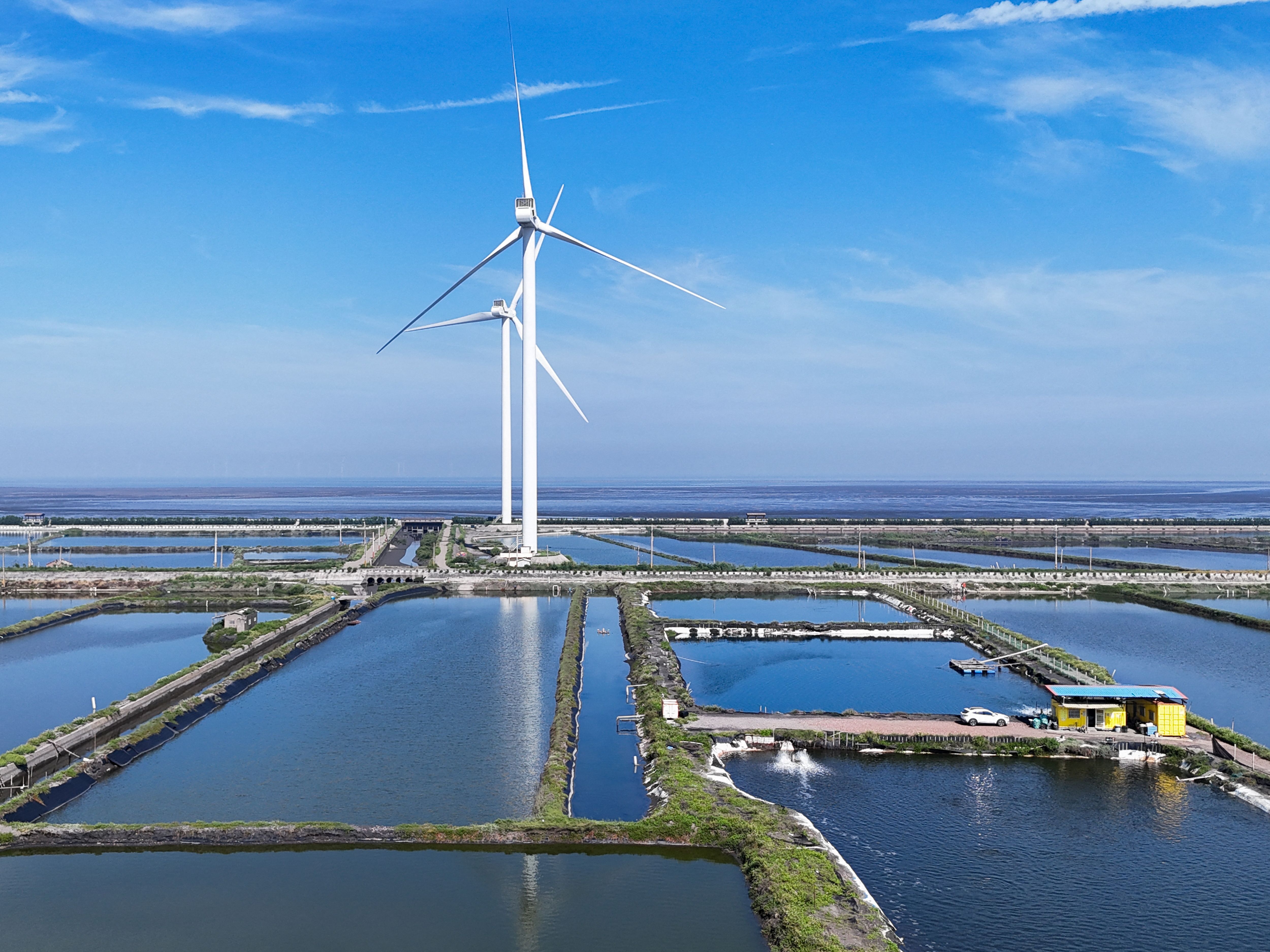 Wind turbines in Changhua, Taiwan