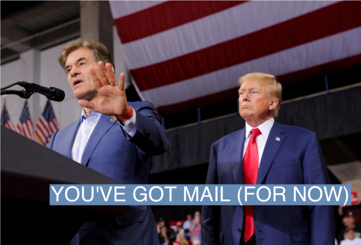 Former President Donald Trump campaigns for GOP Pennsylvania Senate candidate Mehmet Oz earlier this month in Wilkes-Barre