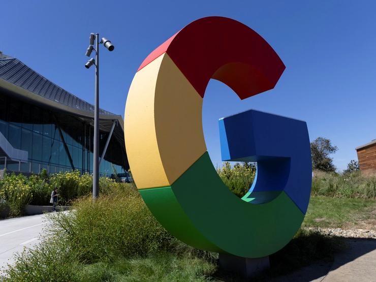 The logo of Google is seen outside Google’s Bay View facilities