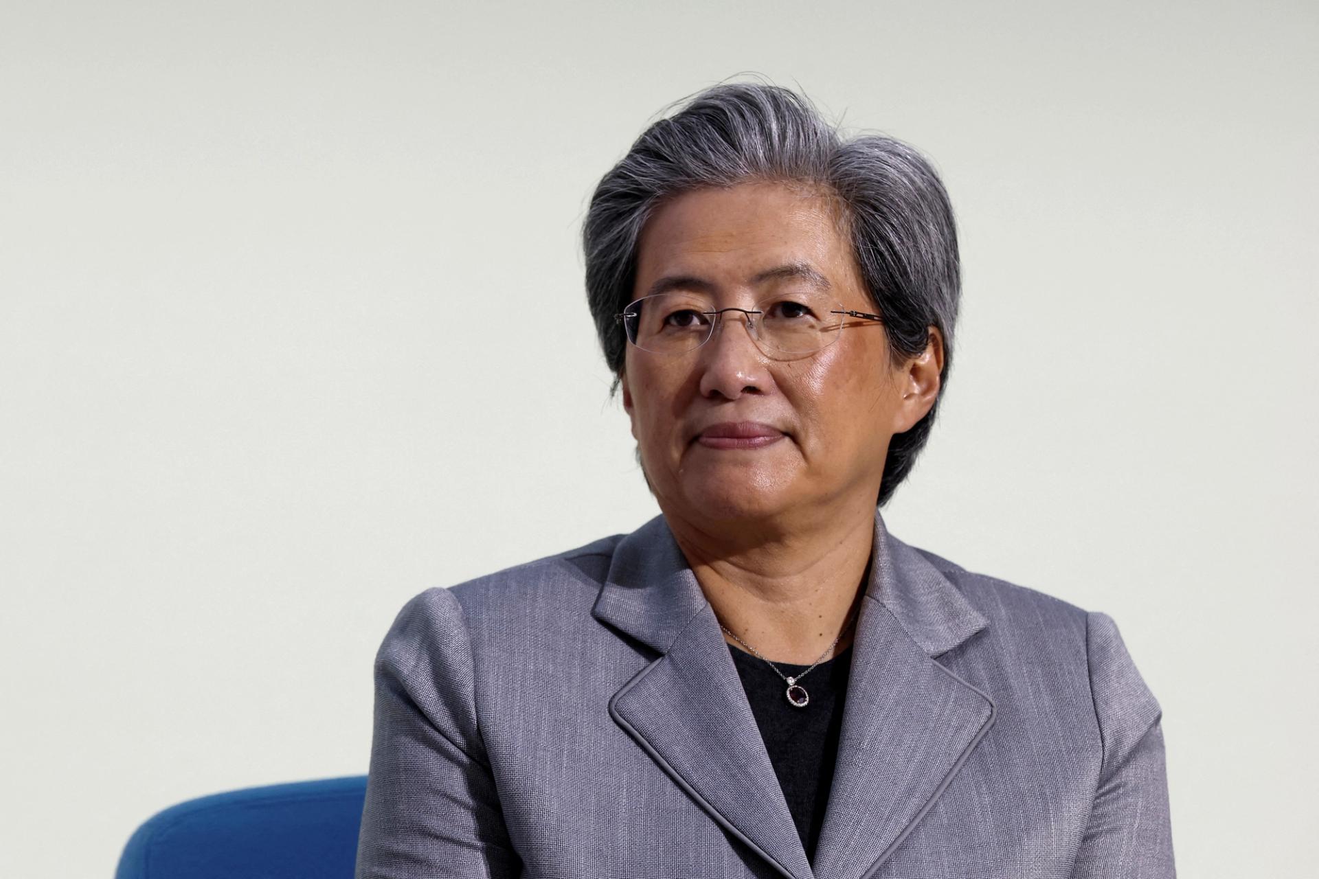 Lisa Su, CEO of AMD, attends the Artificial Intelligence (AI) Action Summit at the Grand Palais in Paris, France, February 10, 2025.