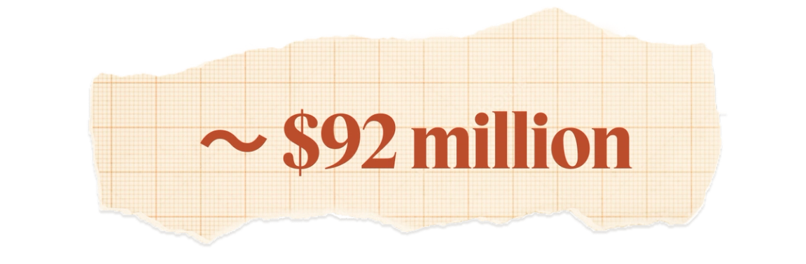 $92 million