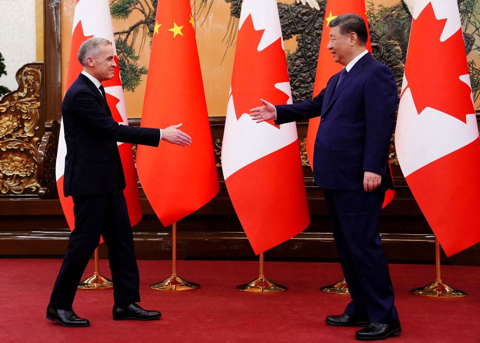 The leaders of Canada and China. 