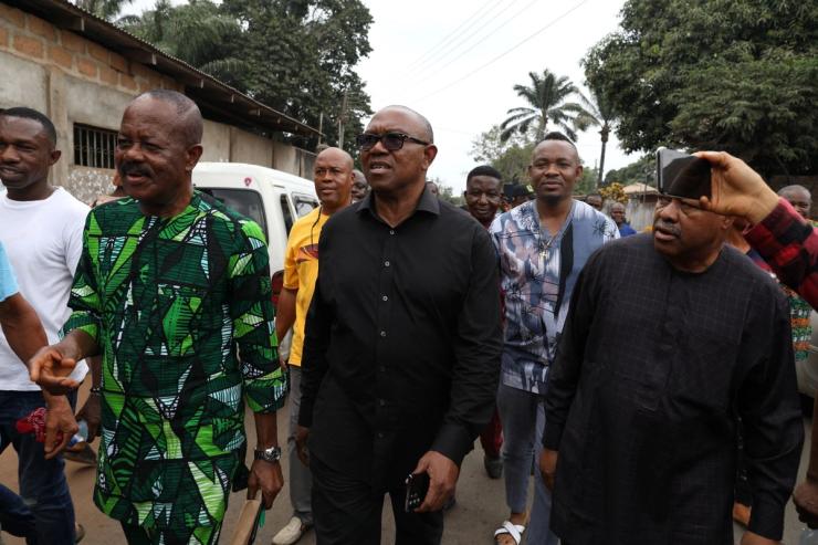 Nigeria Democratic Congress presidential candidate Peter Obi.