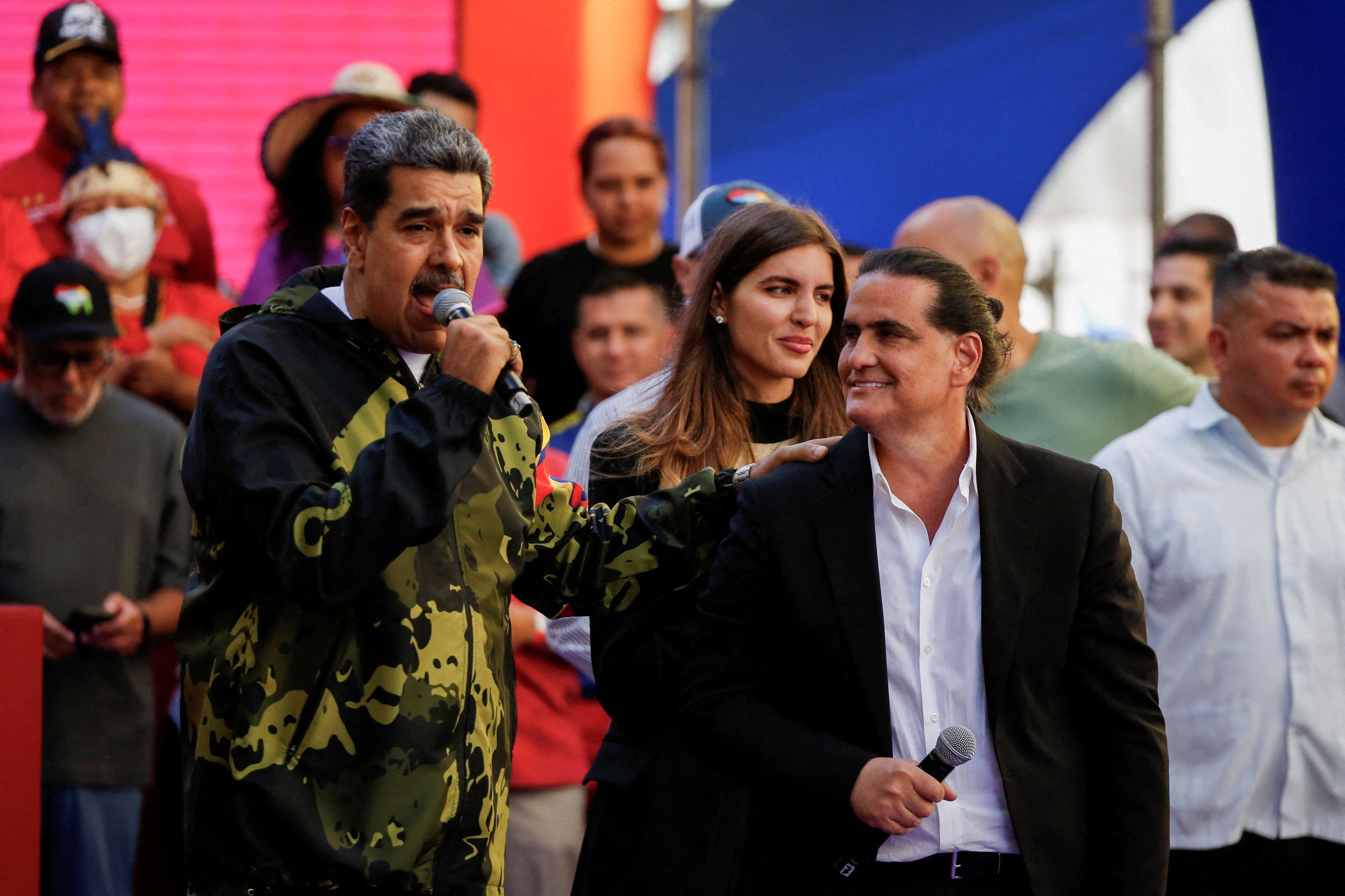 Maduro with Alex Saab in 2024.