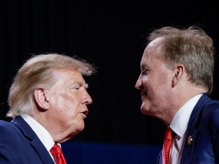 President Donald Trump and Ken Paxton