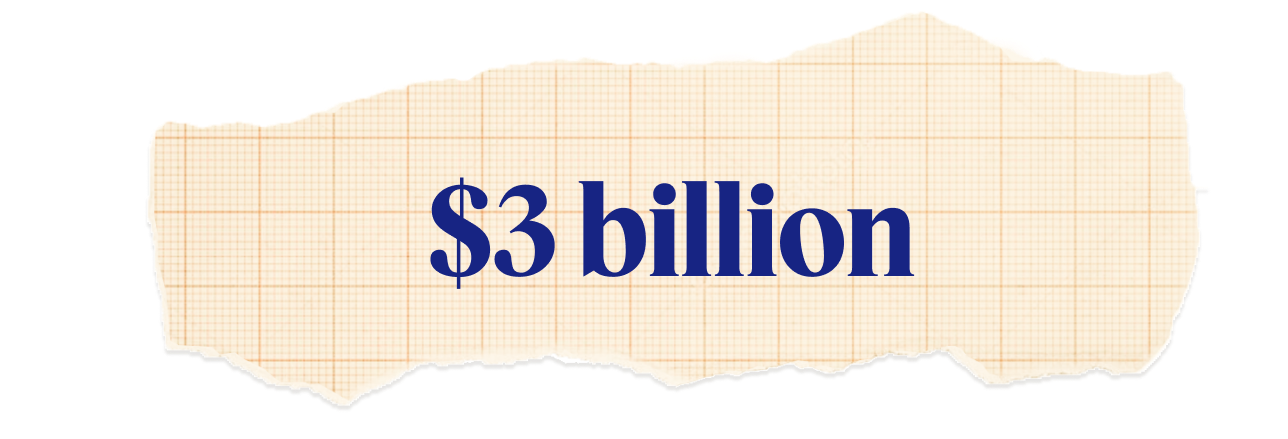 $3 billion.