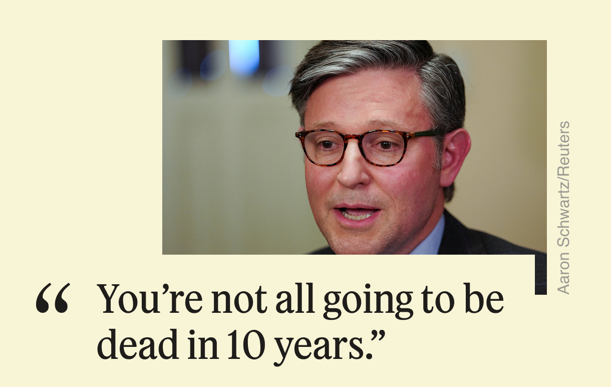 “You’re not all going to be dead in 10 years.”