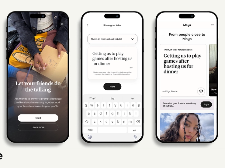 A promotional image of Hinge’s new feature.