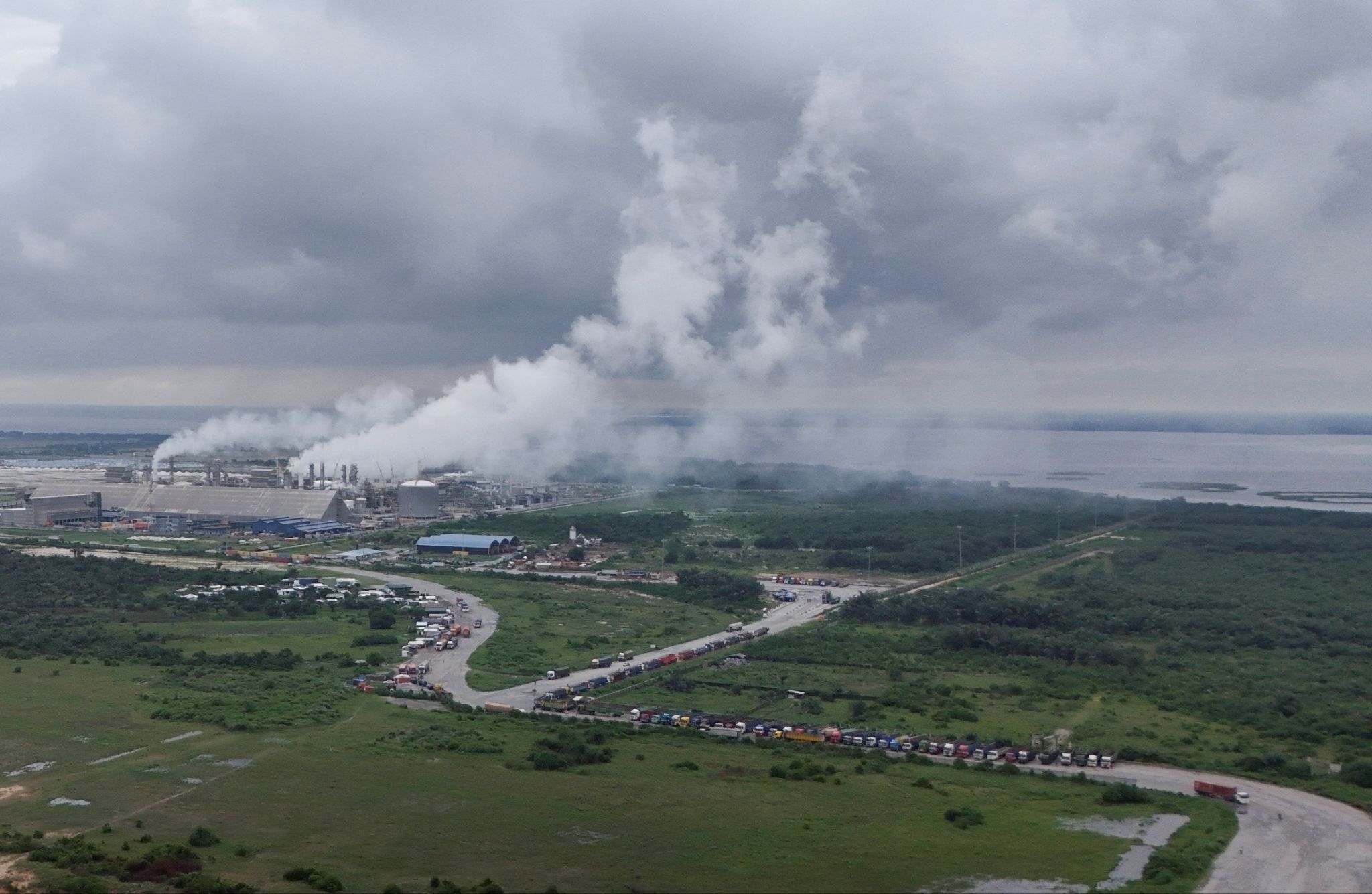 Dangote Petroleum Refinery at the Lekki Free Trade Zone.