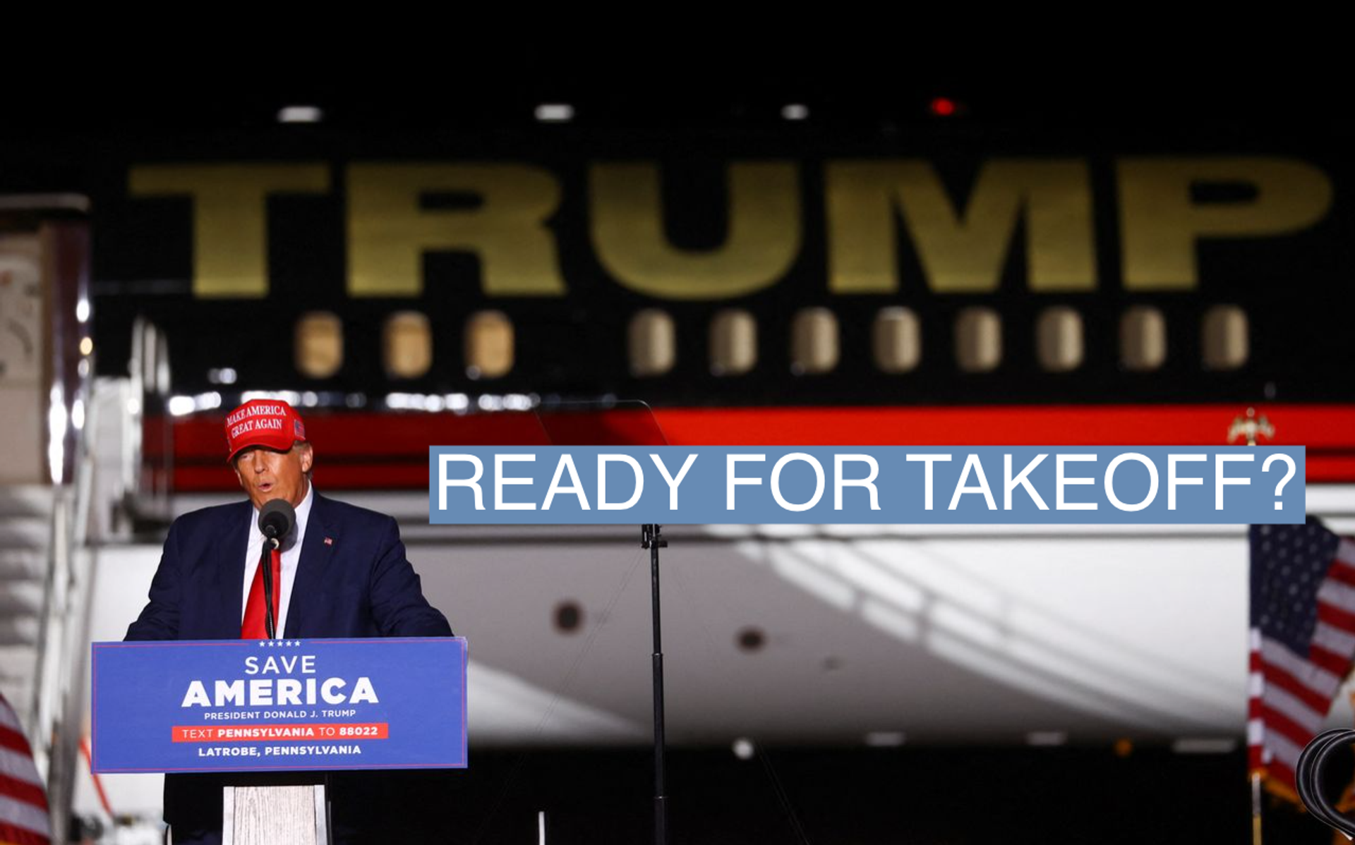 Former U.S. President Donald Trump speaks during a pre-election rally to support Republican candidates in Latrobe, Pennsylvania, U.S., November 5, 2022. 