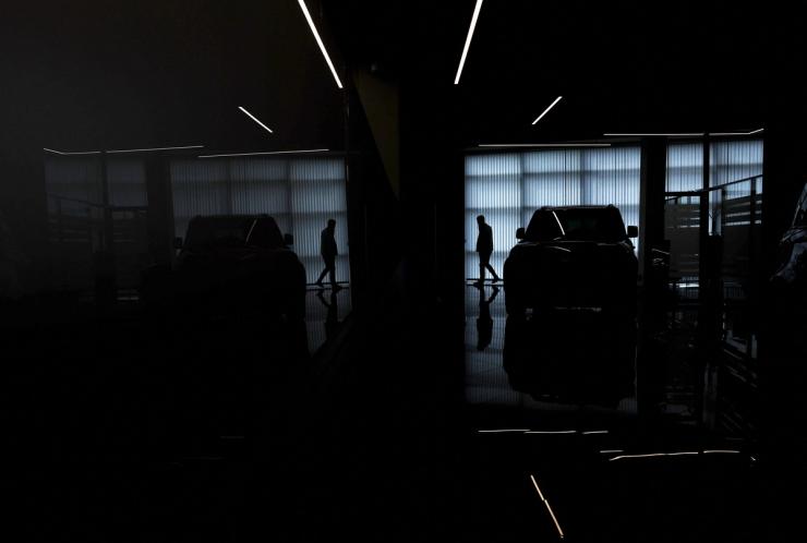 A car dealership in Moscow.