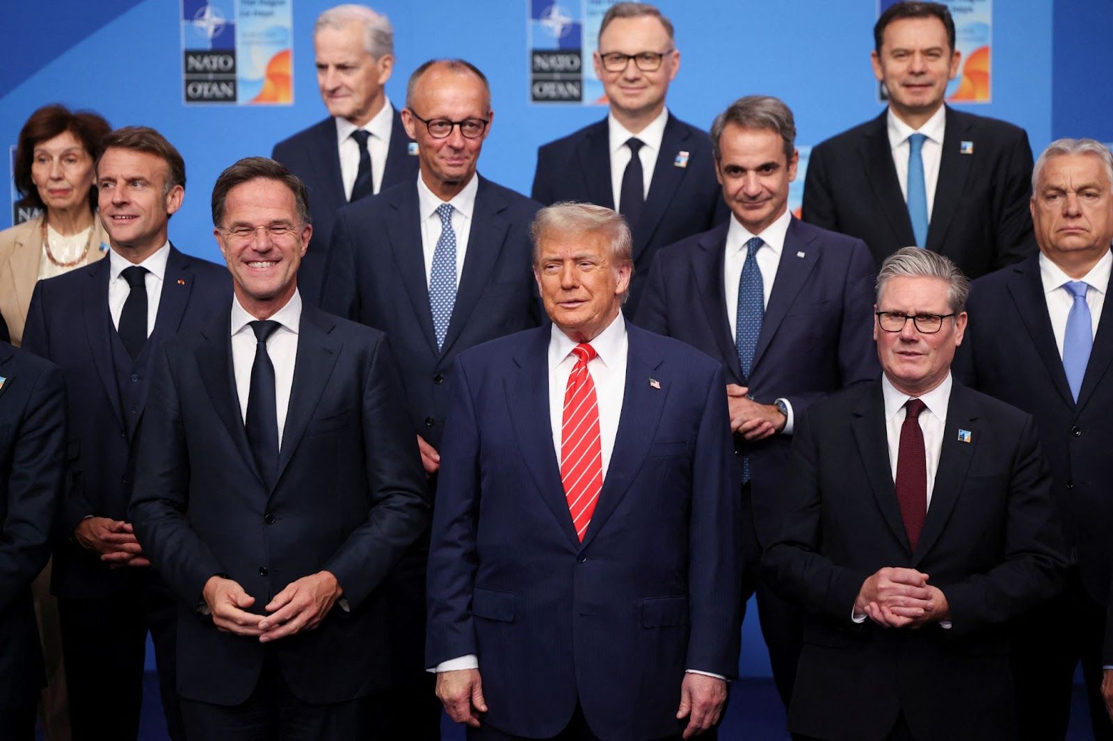 Donald Trump at the NATO summit. 