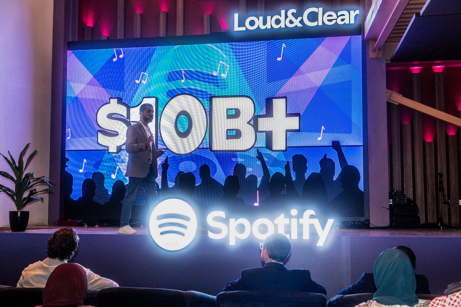 Photo of Spotify’s loud and clear event in Riyadh.