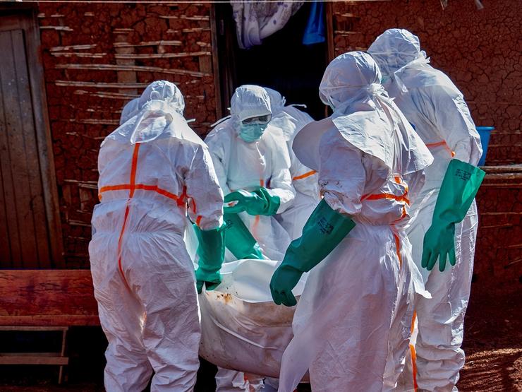 Ebola healthcare workers in the DRC.