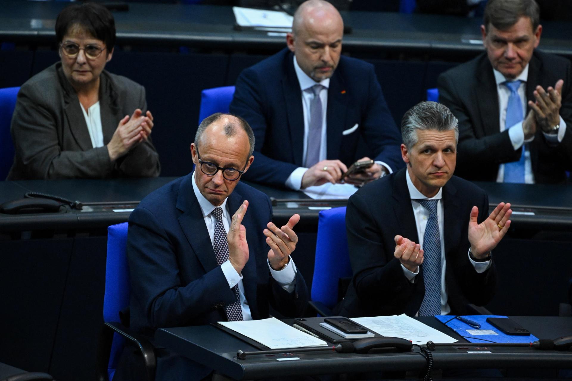 Germany’s chancellor-in-waiting and leader of the Christian Democratic Union party (CDU) Friedrich Merz.