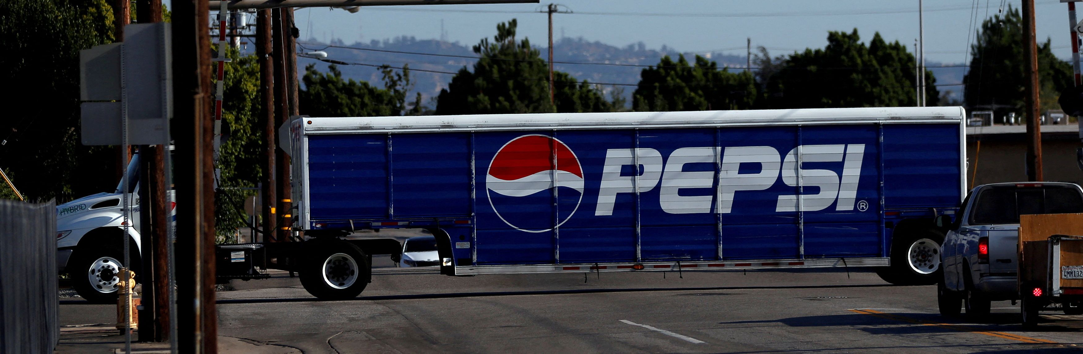 A Pepsi truck is pictured in California.