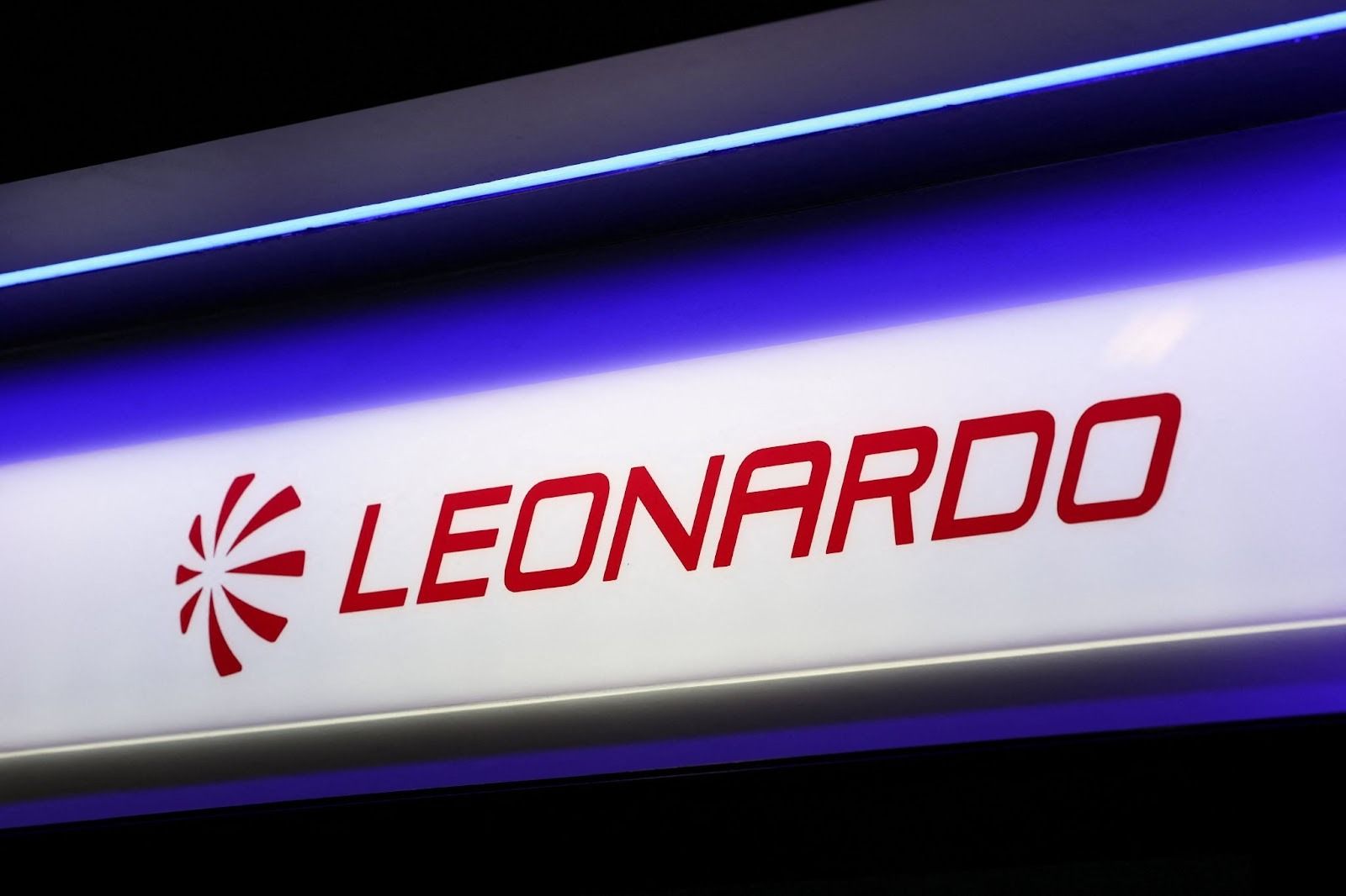 A Leonardo logo. 