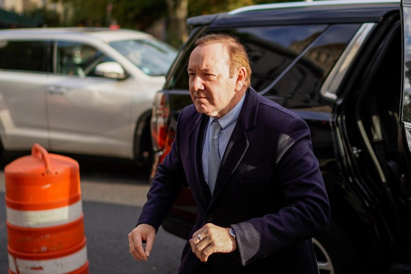 Actor Kevin Spacey arrives at the Manhattan Federal Court for his civil sex abuse case in New York, U.S., October 18, 2022.