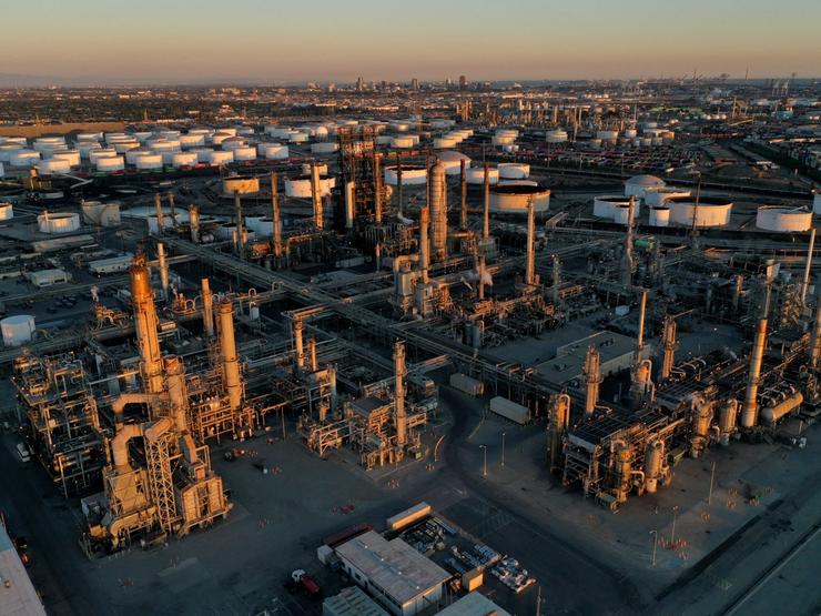 Aerial view of Phillips 66 Company’s Los Angeles Refinery.