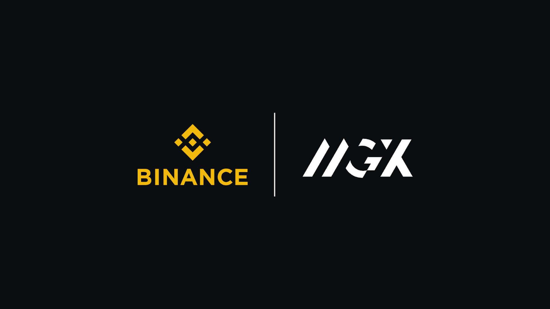 Binance and MGX logo