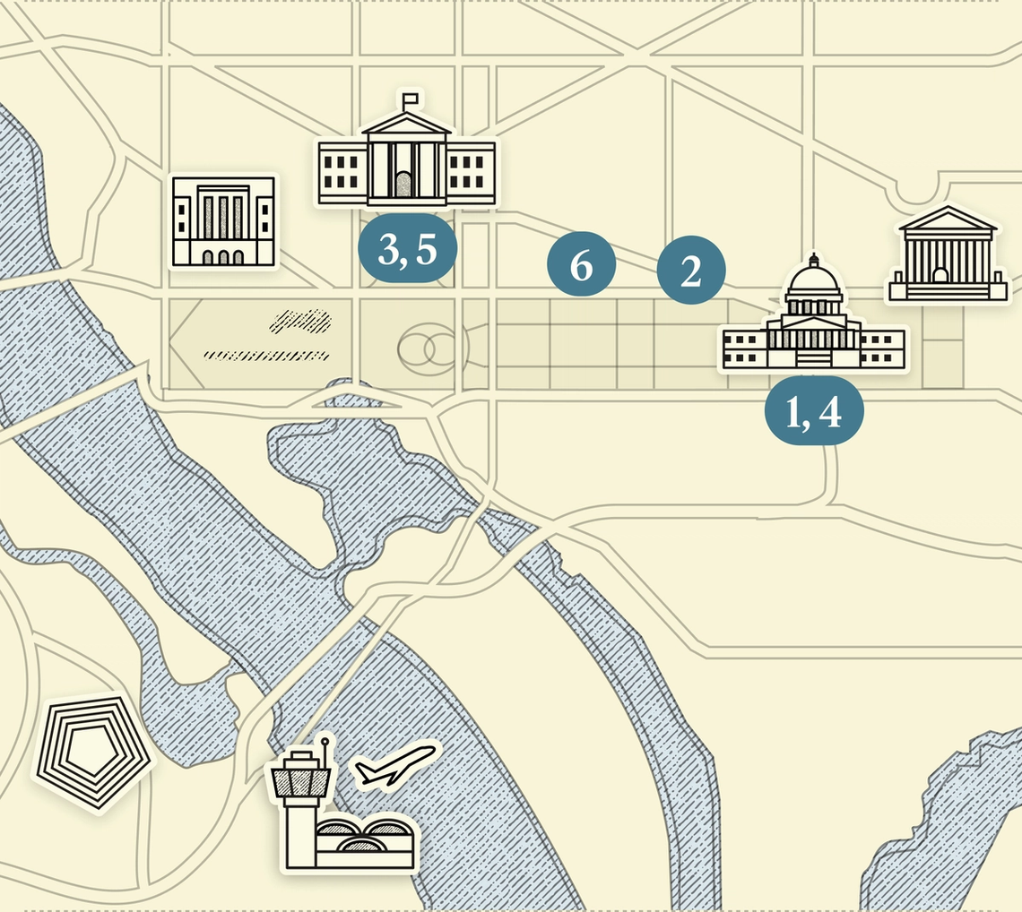 Map of Washington, DC