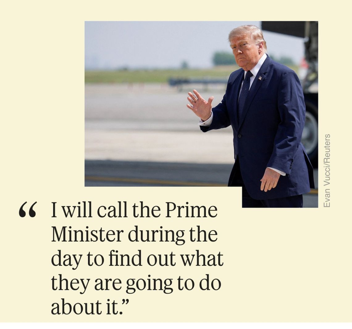 I will call the Prime Minister during the day to find out what they are going to do about it.”