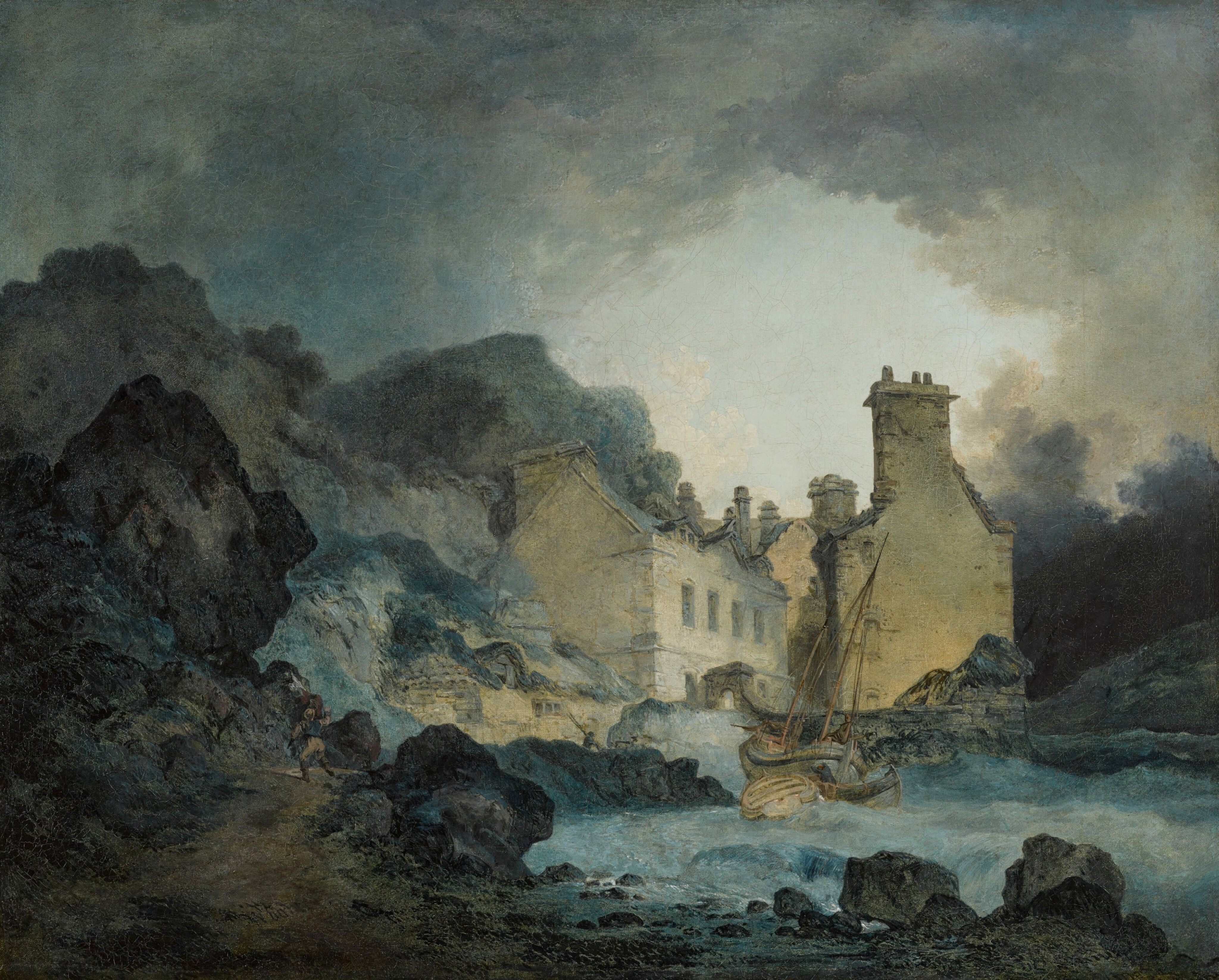 “The Rising Squall, Hot Wells, from St Vincent’s Rock, Bristol,” by J.M.W. Turner