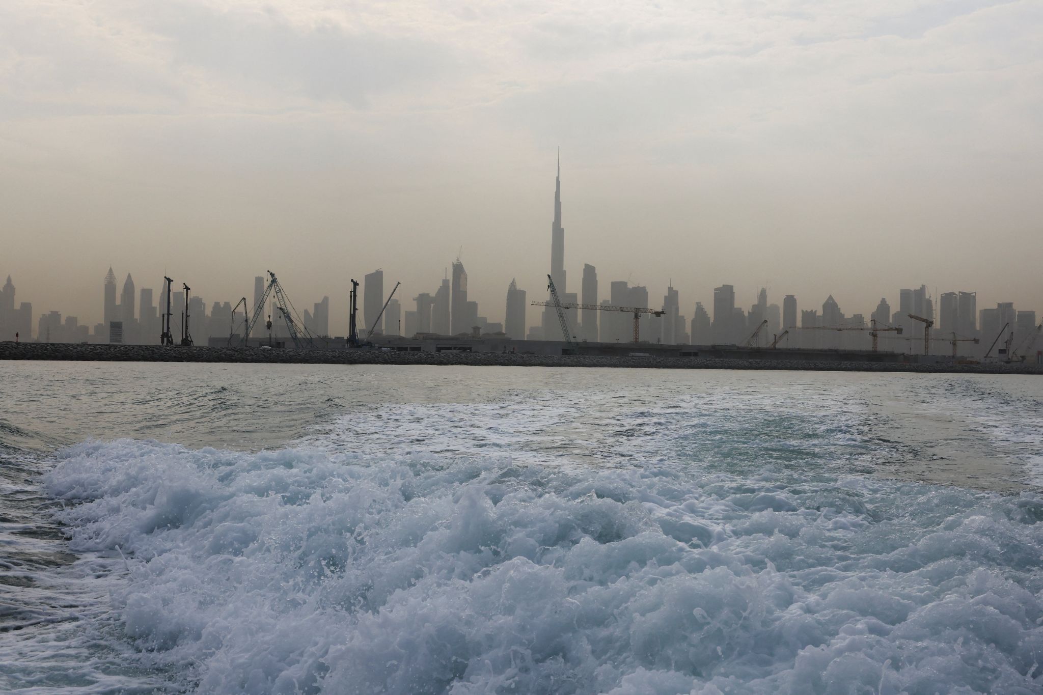 Dubai skyline.