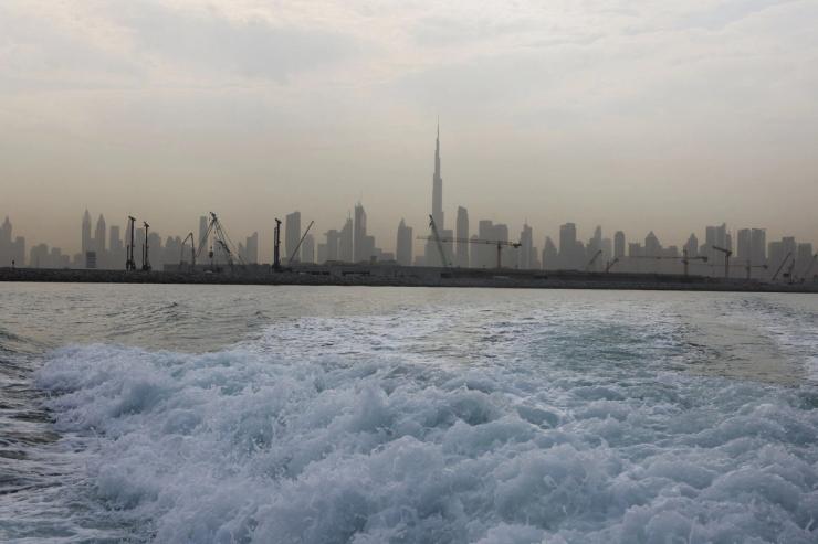 Dubai skyline.