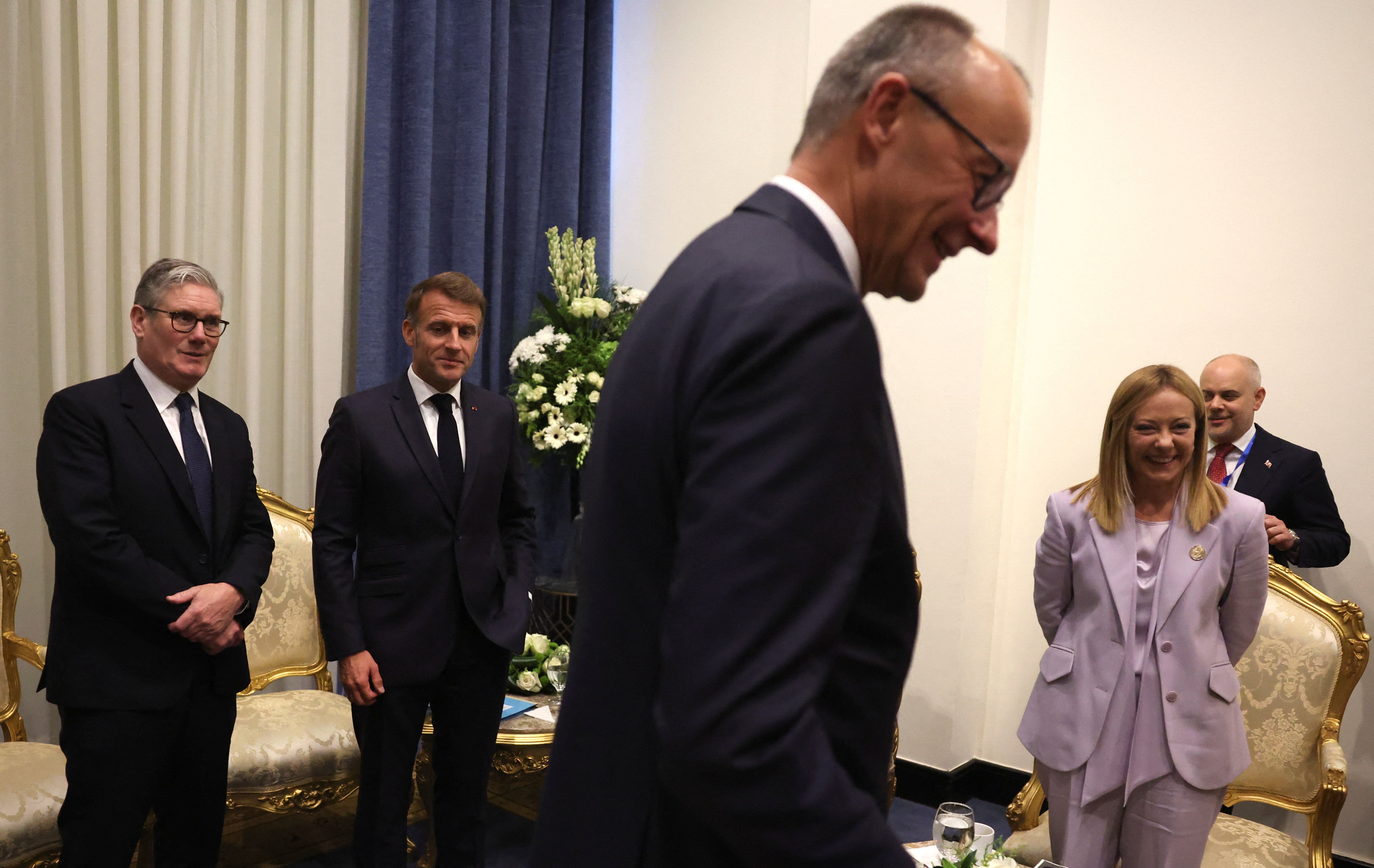 Macron, Starmer, Merz and Meloni