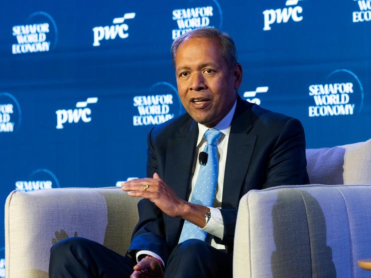 Barclays Group Chief Executive C.S. Venkatakrishnan at Semafor World Economy 2026.