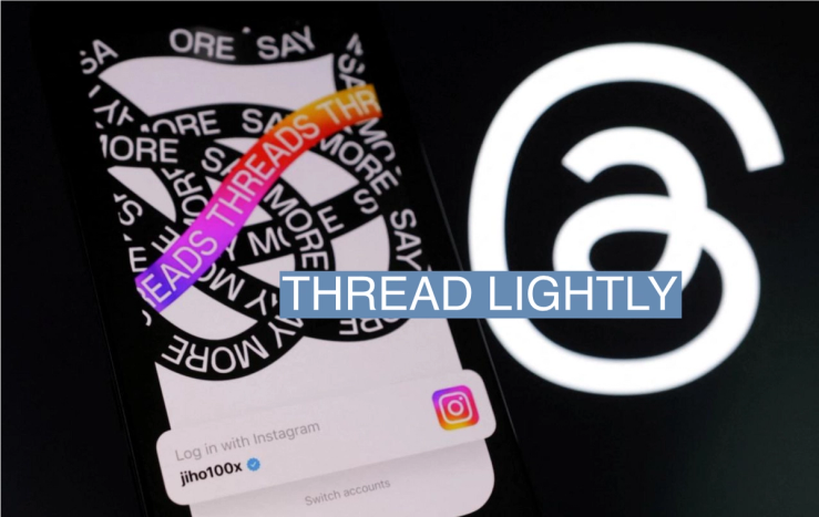 The Meta Threads app logo.