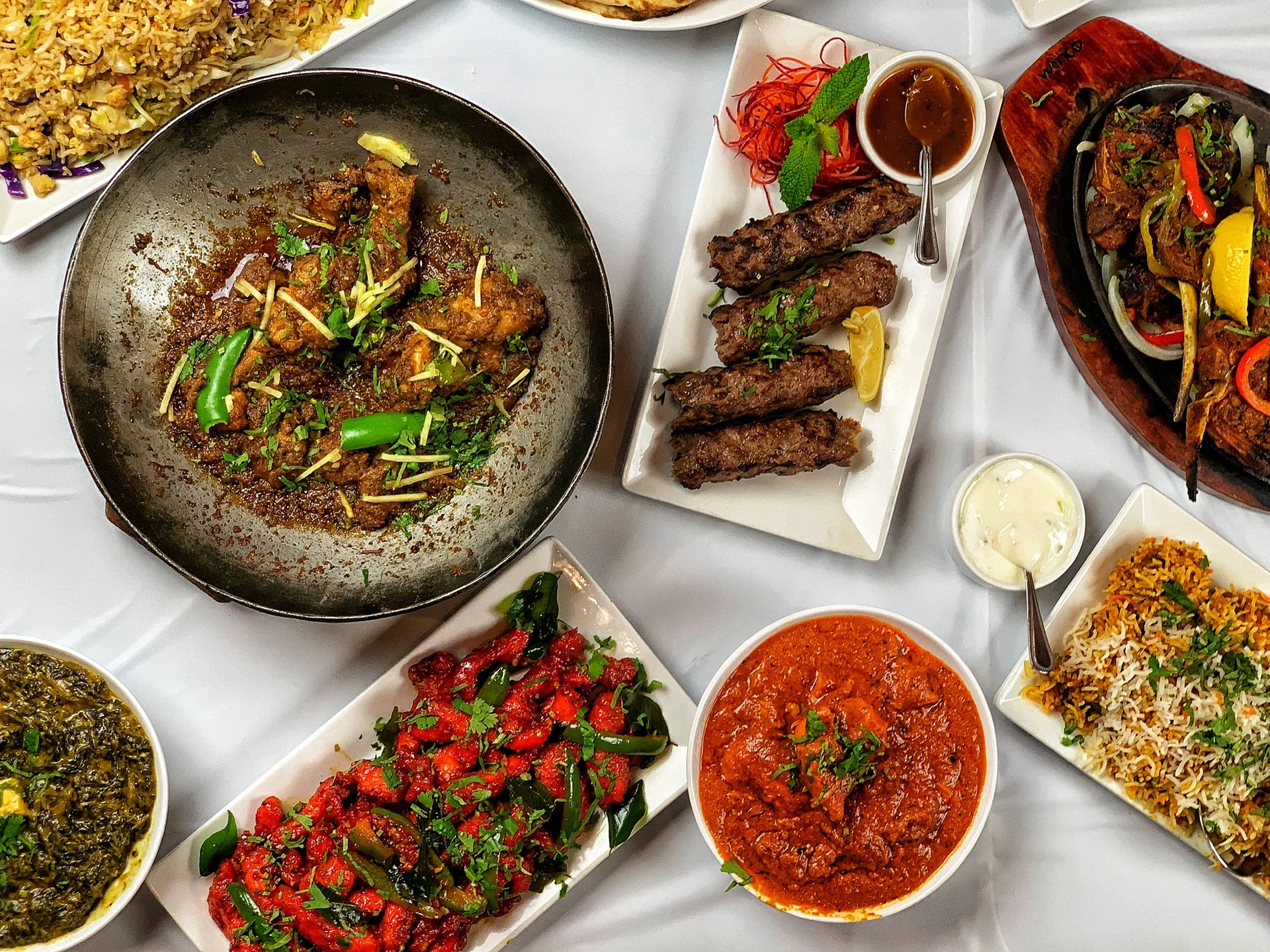 Dishes from Aga’s Restaurant 