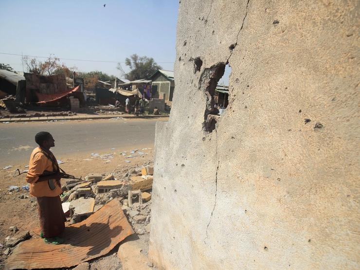 An armed fighter in Ethiopia’s Afar region in 2022.
