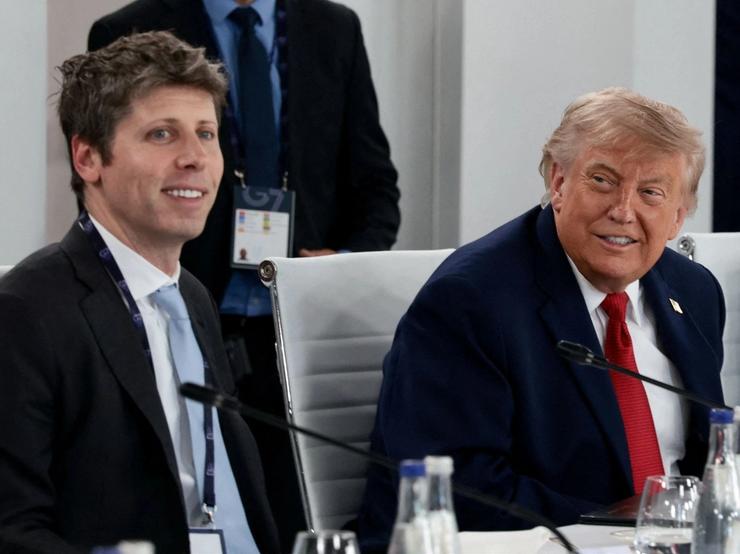 Sam Altman and Trump.