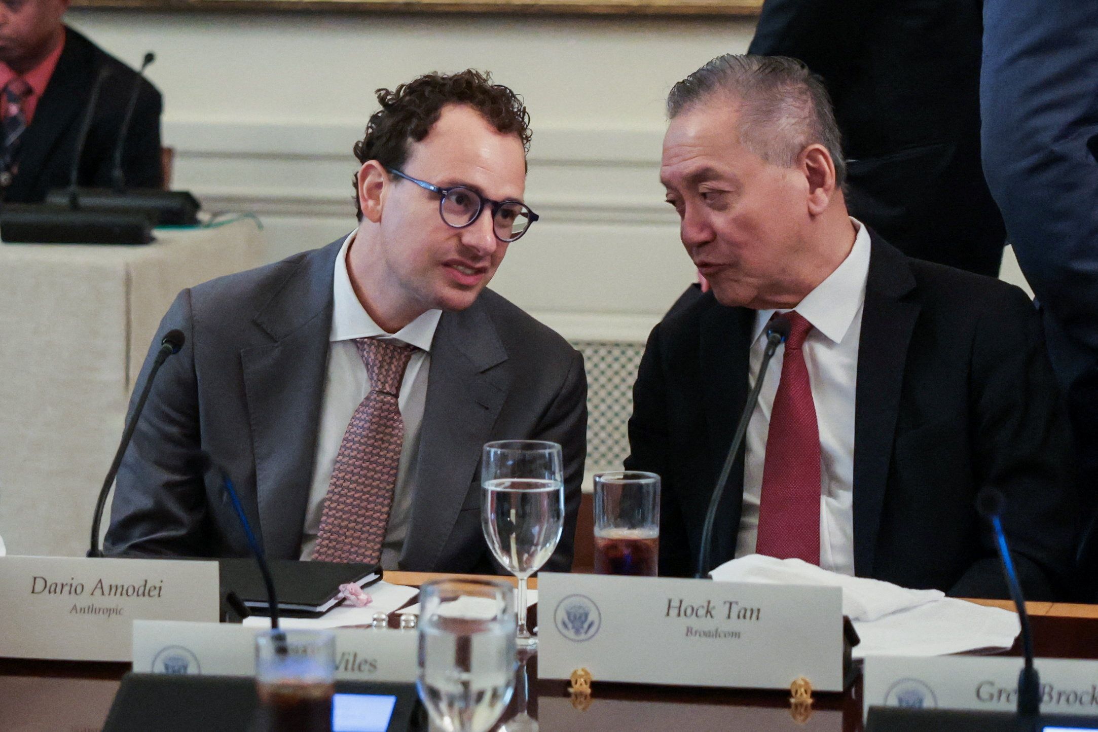 Anthropic CEO Dario Amodei and Broadcom CEO Hock Tan