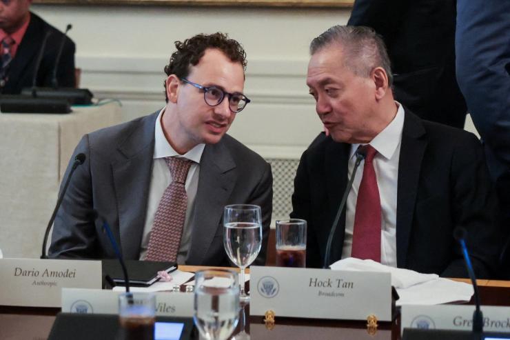 Anthropic CEO Dario Amodei and Broadcom CEO Hock Tan
