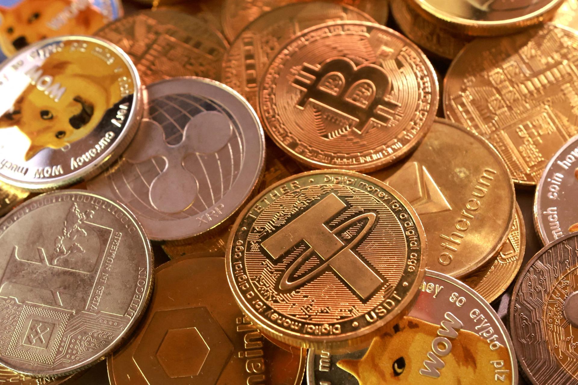 Cryptocurrencies are represented
