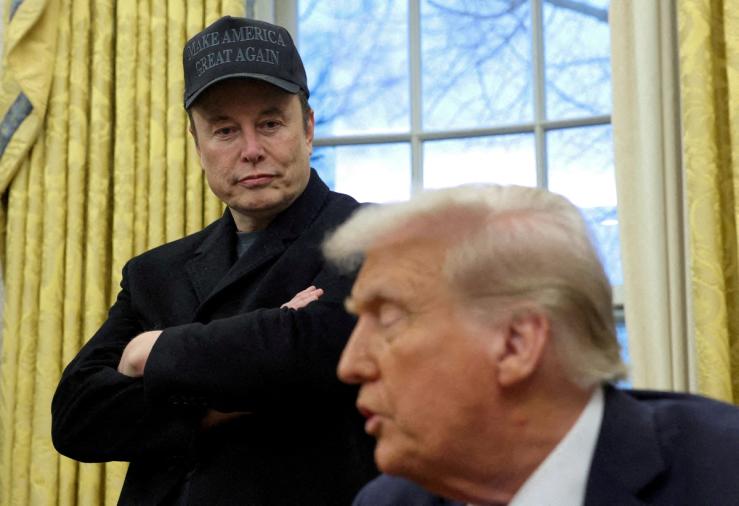 Elon Musk and President Donald Trump