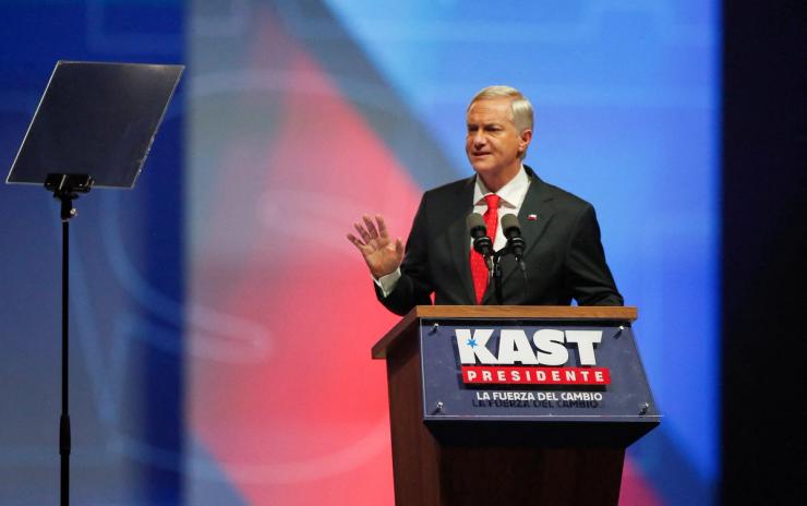 Jose Antonio Kast, presidential candidate of the far-right Republican Party.