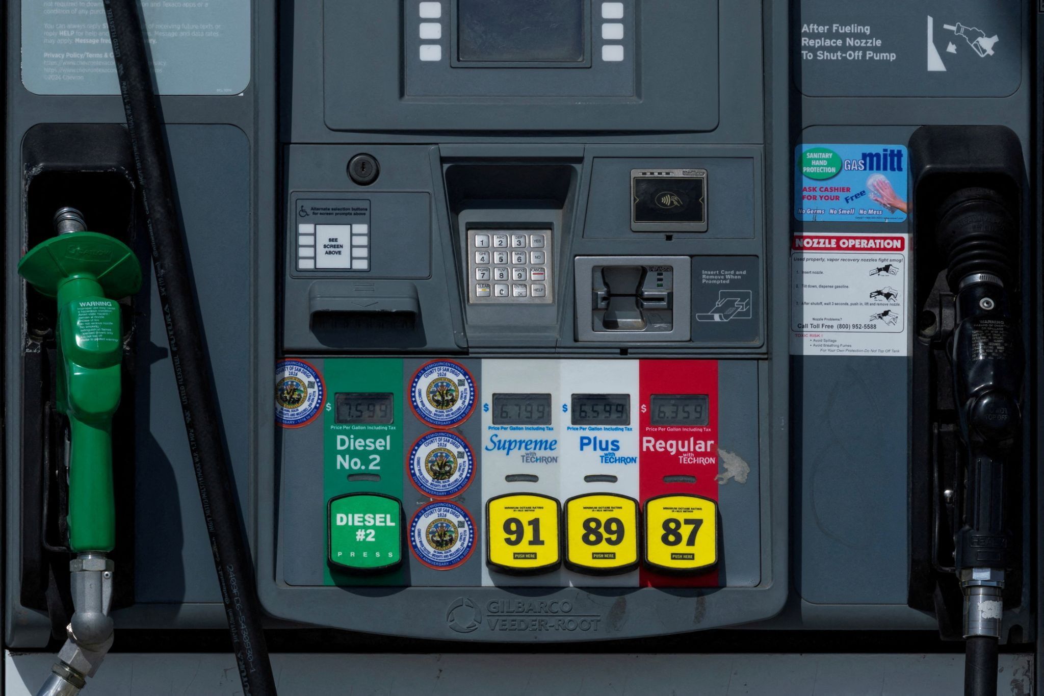 Exxon gas station.