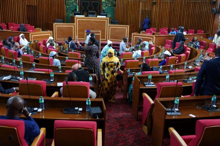 Senegal parliament holds an extraordinary session.