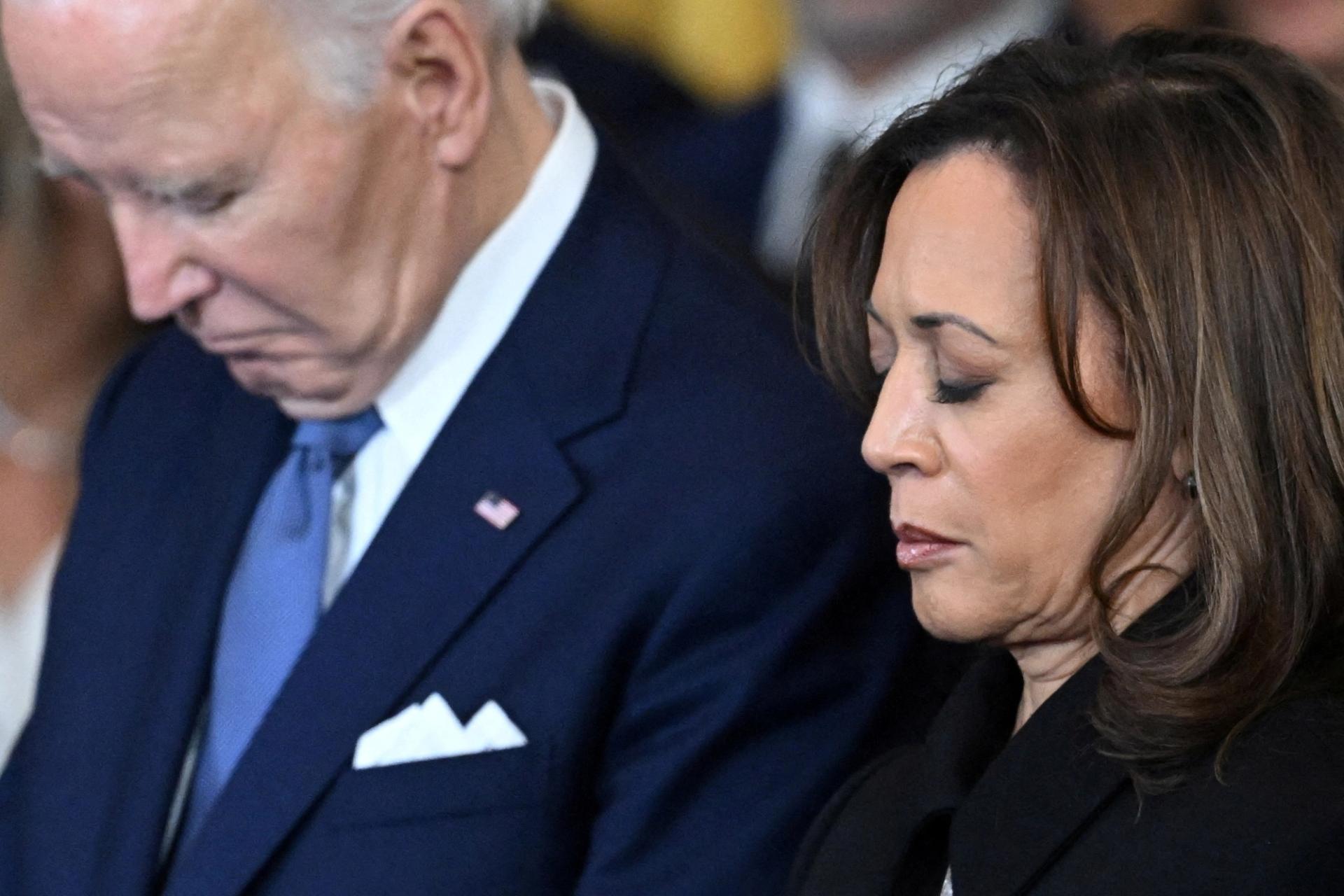 Kamala Harris and Joe Biden