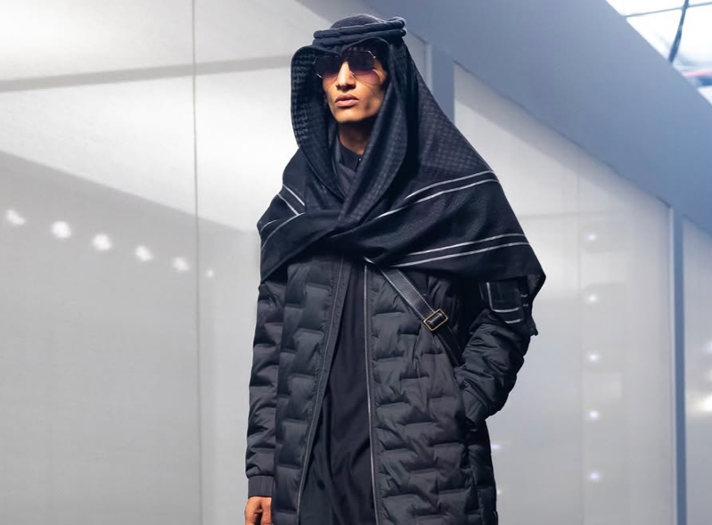 Photo from Mihyar’s collection during Riyadh Fashion Week.