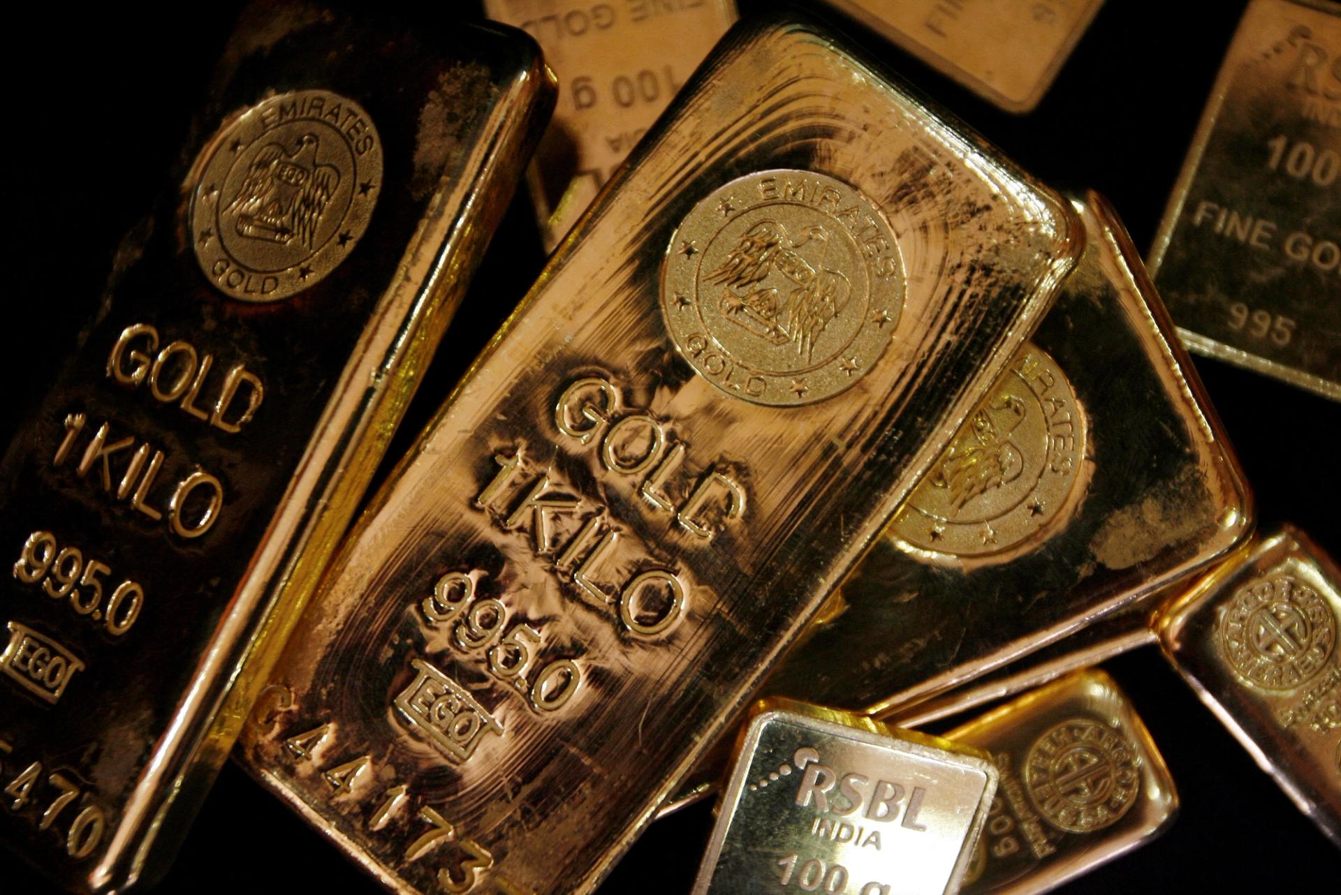 Gold bars.