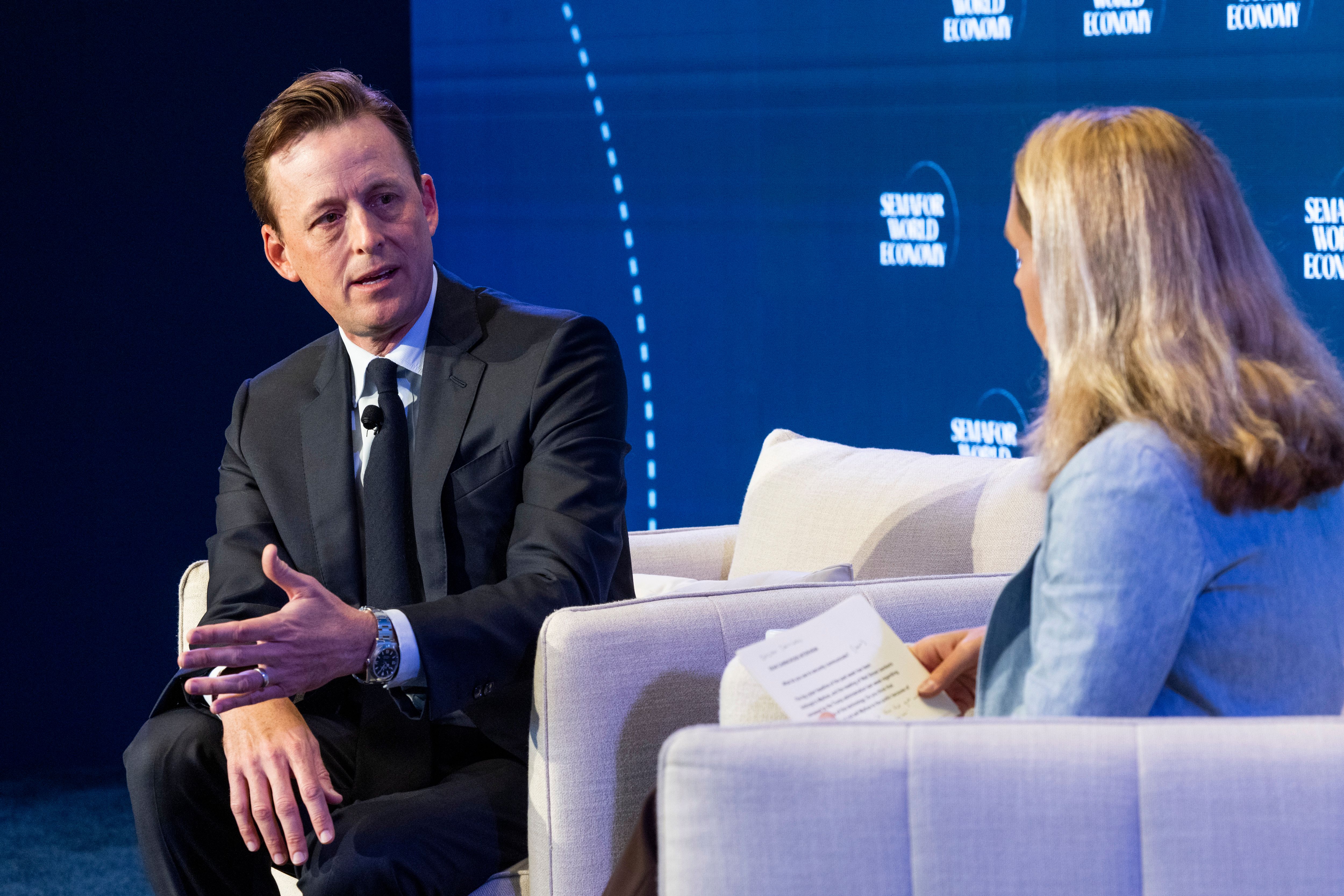 Sean Cairncross, the White House’s national cyber director, at Semafor World Economy 2026.