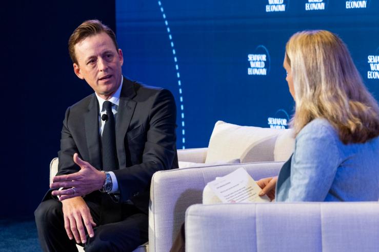 Sean Cairncross, the White House’s national cyber director, at Semafor World Economy 2026.