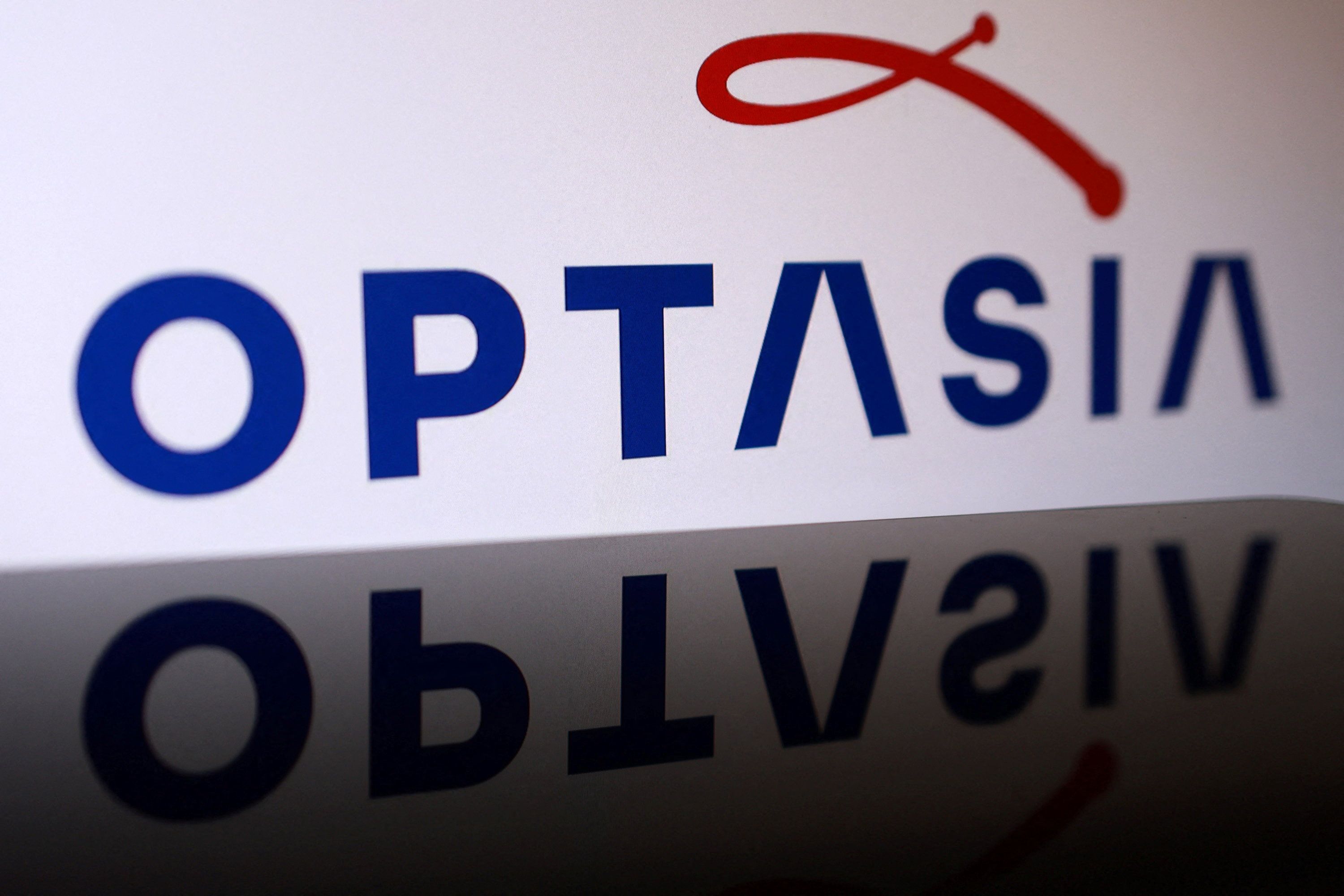 Optasia logo is seen in this illustration.