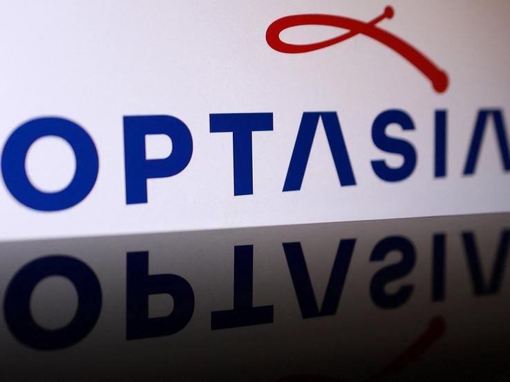 Optasia logo is seen in this illustration.