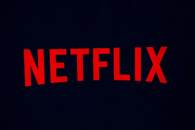 The logo of Netflix.